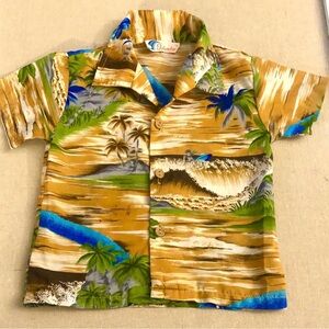 Vintage Islander Tropical Hawaiian Toddler Shirt 4T